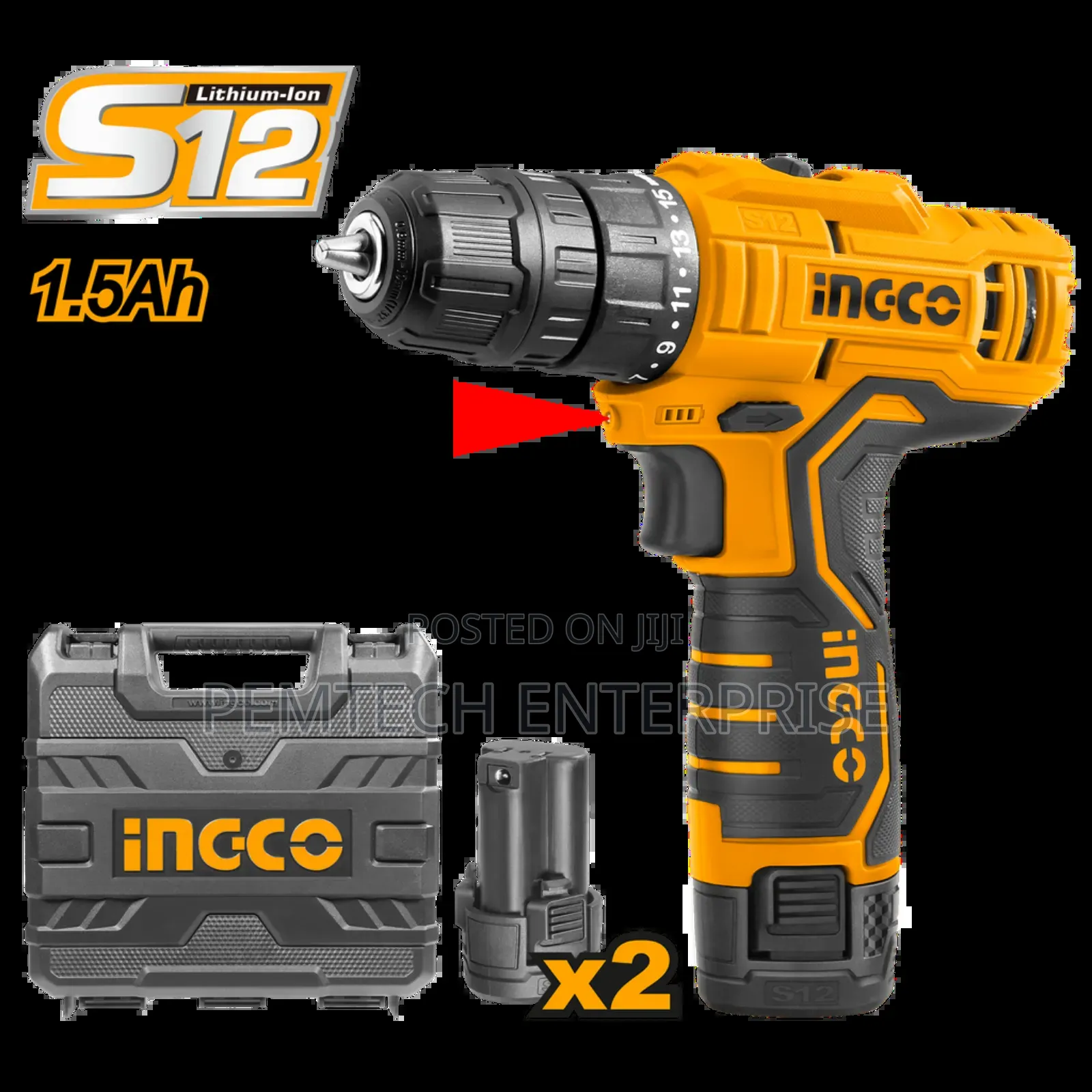 Li-Ion Cordless Drill 12V