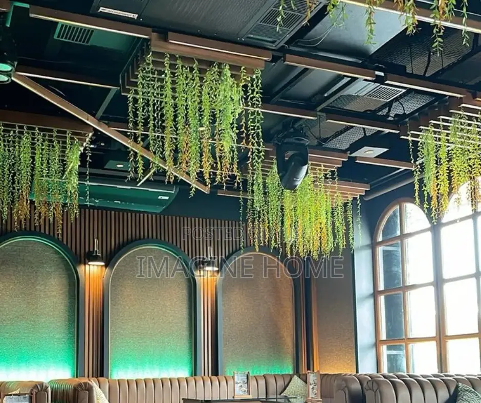 Hanging Vine Ceiling Decoration in Restaurant and Bar Grill