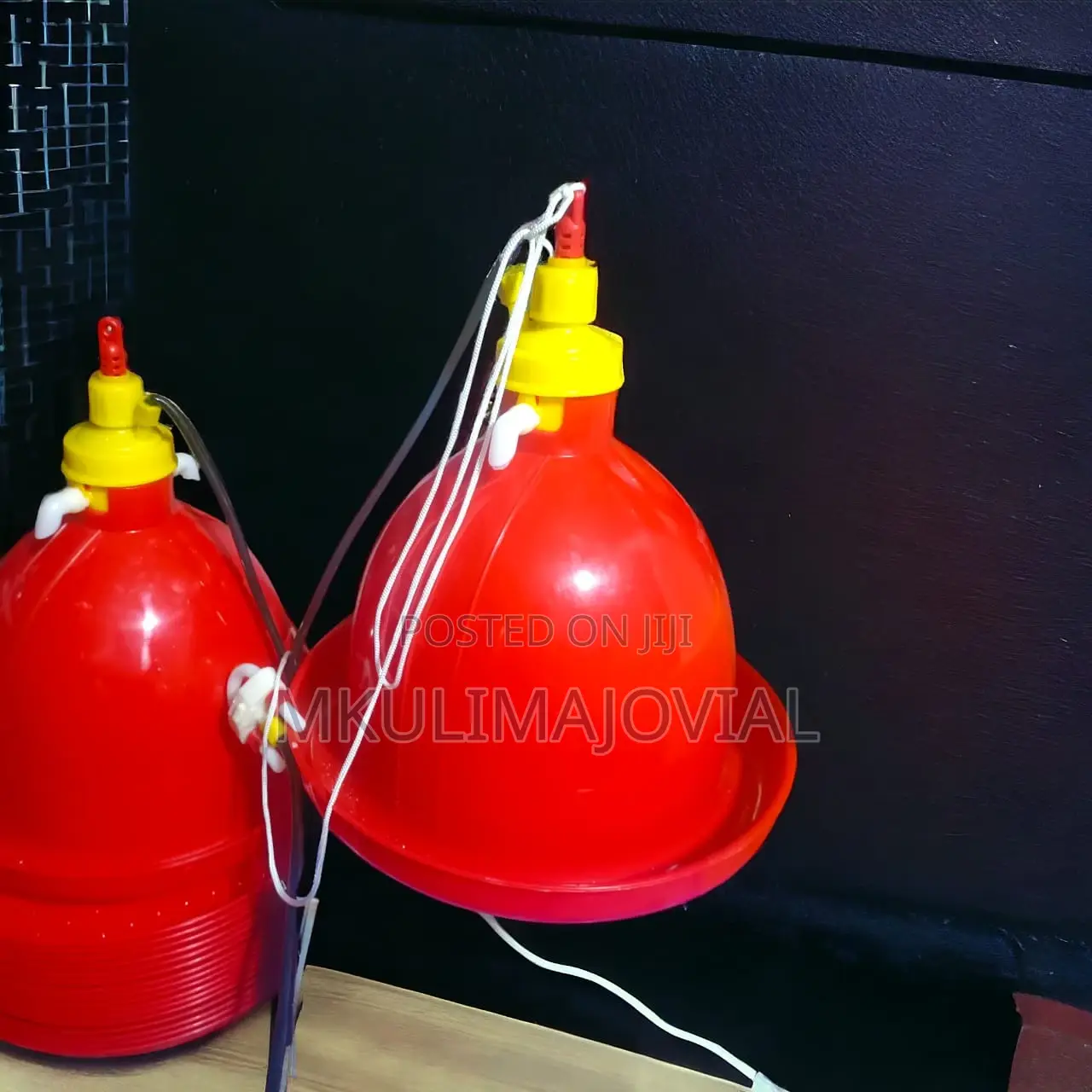 Chicken a Utomatic Bell Drinker Red White Plasson Drinker