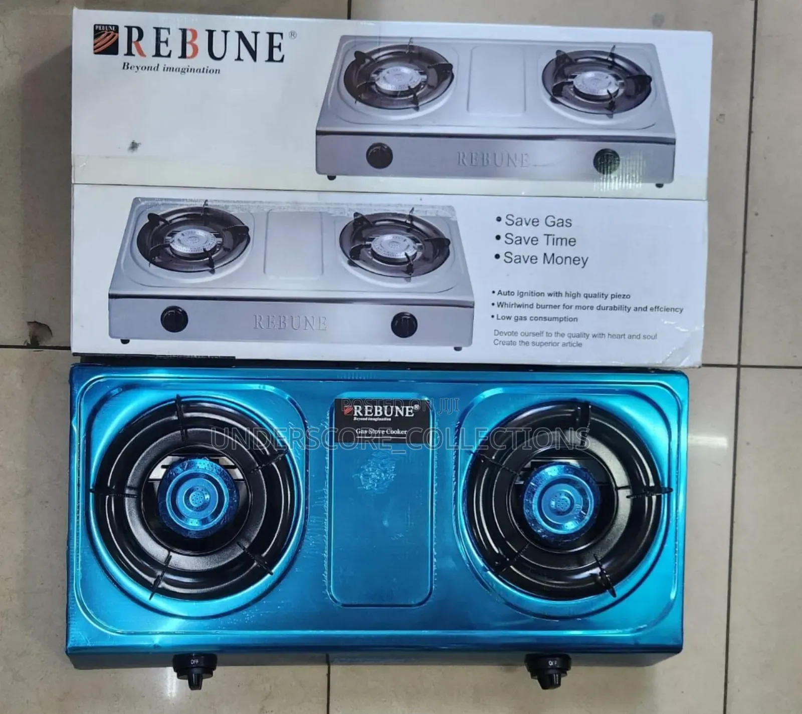 Rebune Two Burner Gas Stove Available