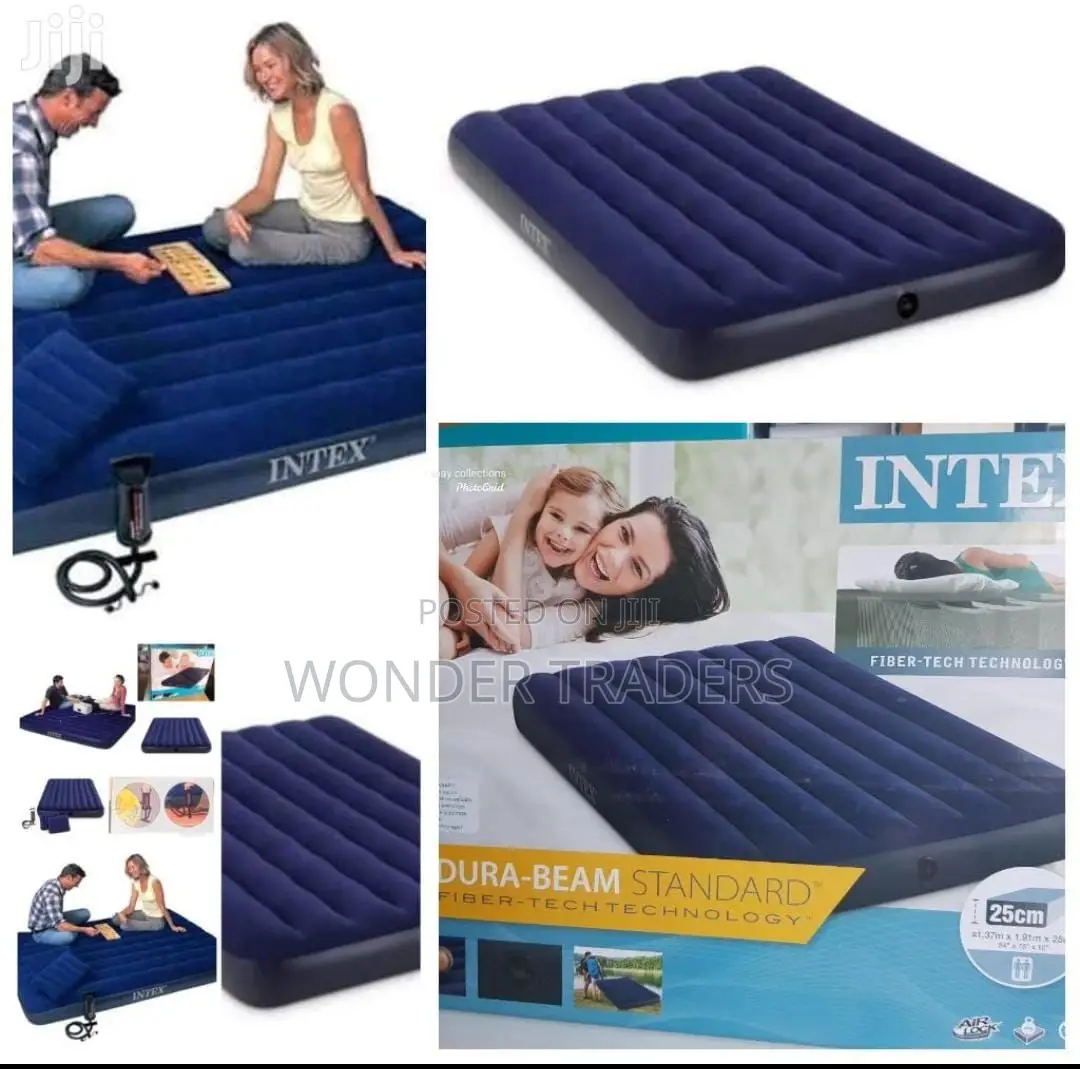 Intex Inflatable Mattress With Electric Pump 5*6