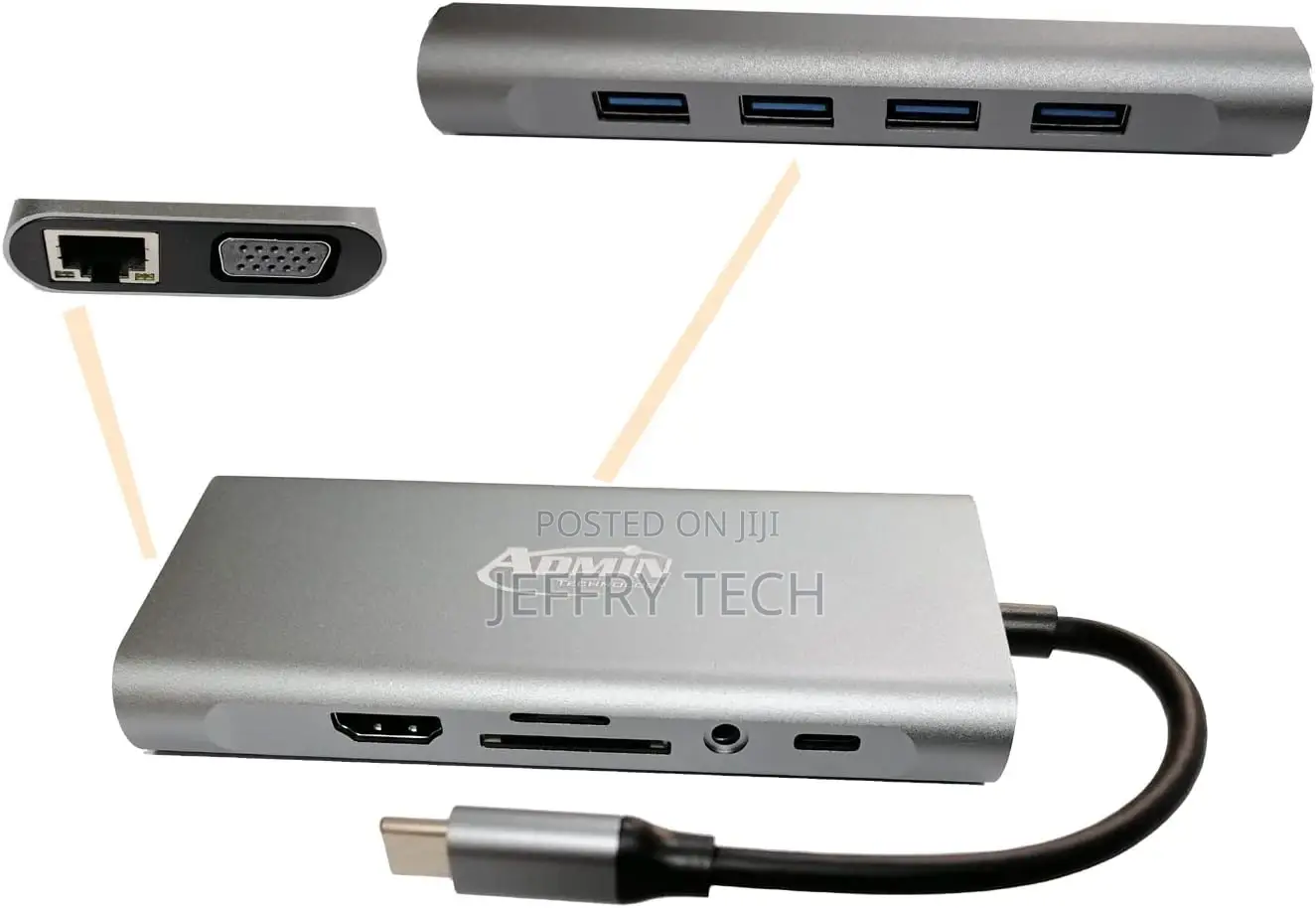 11 Port Admin Type-C Hub 11-in-1 Type C | Window/Mac | 1 Yea