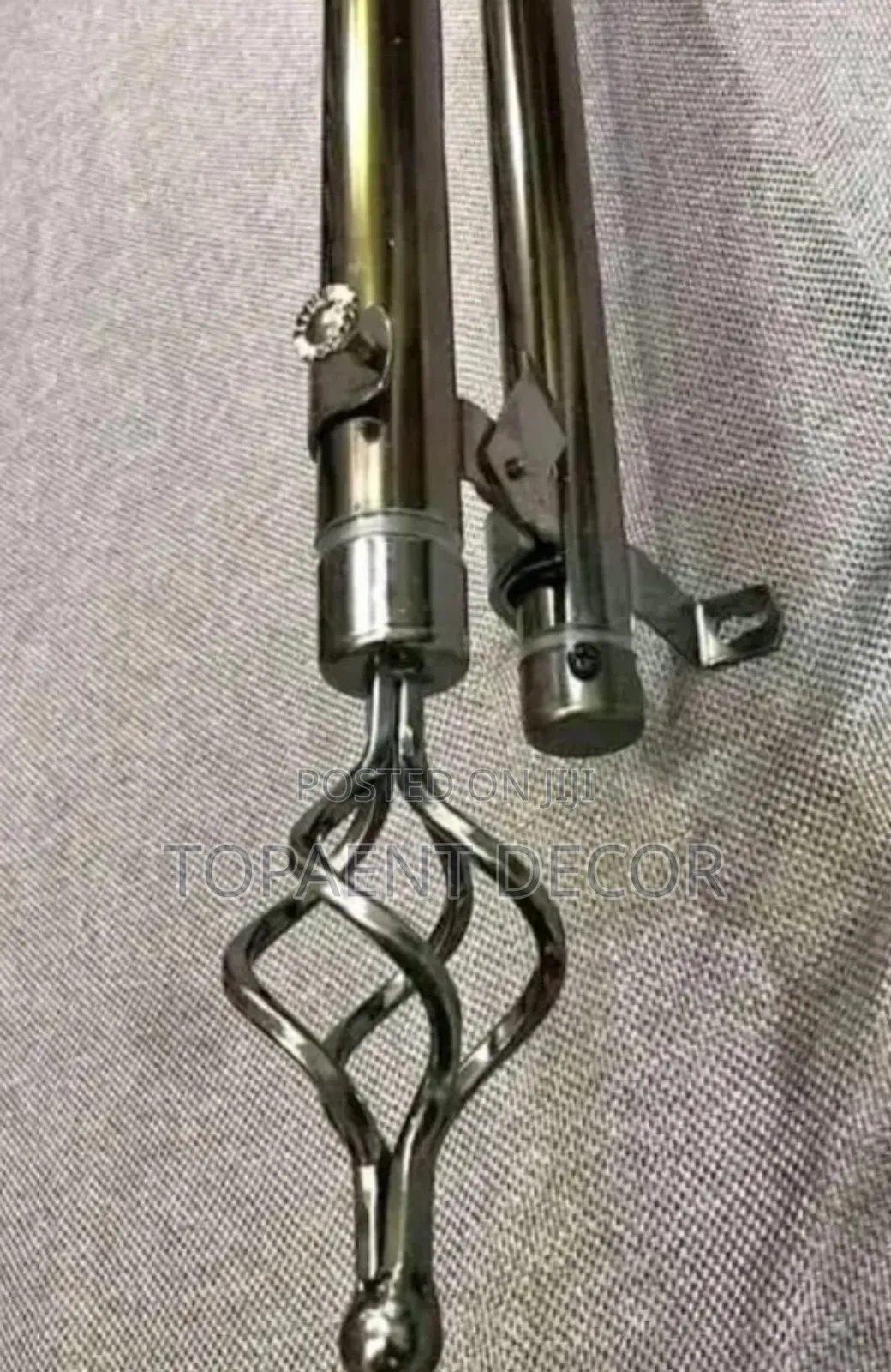 Adjustable Curtain Rod, Brackets , Flower and Cups