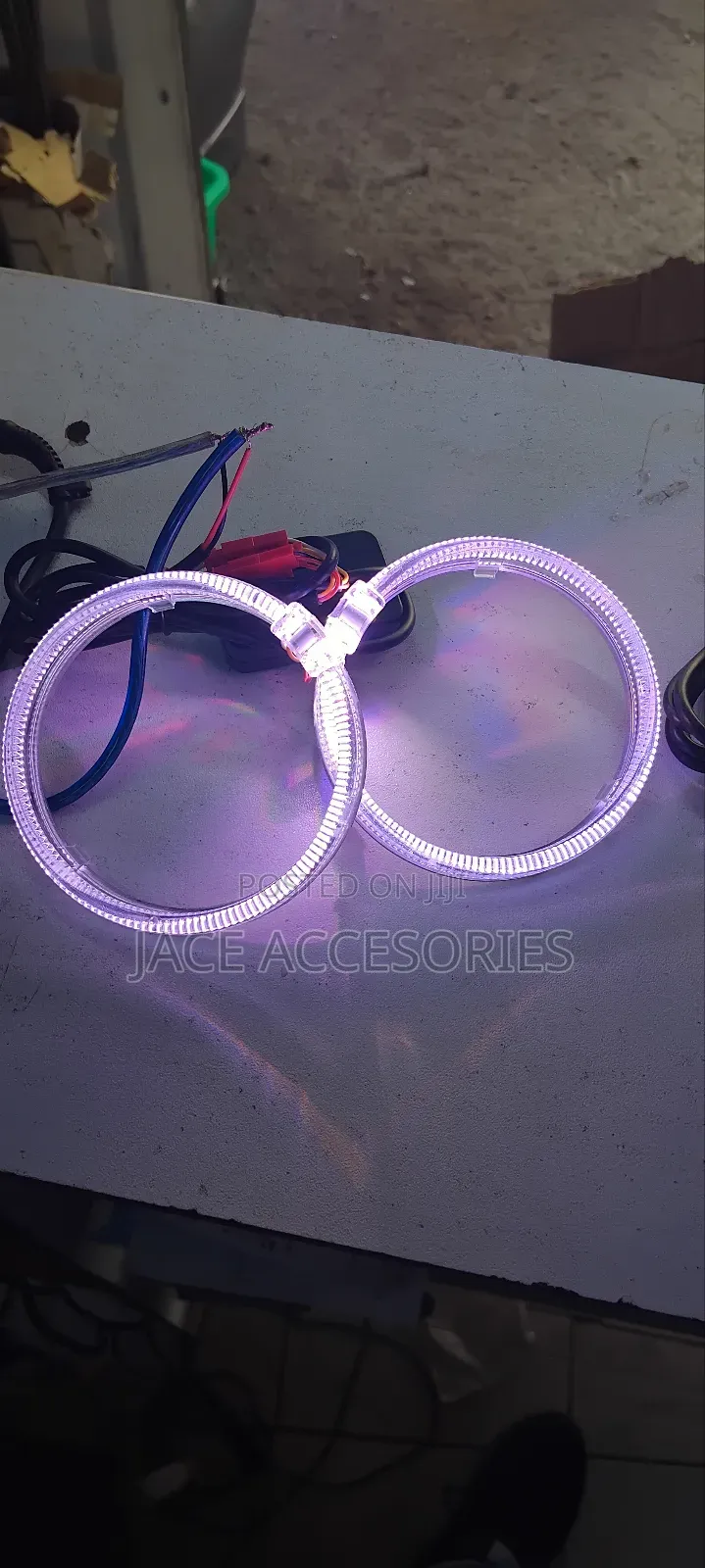 Monochrome RGB Car Angel Eye Rings