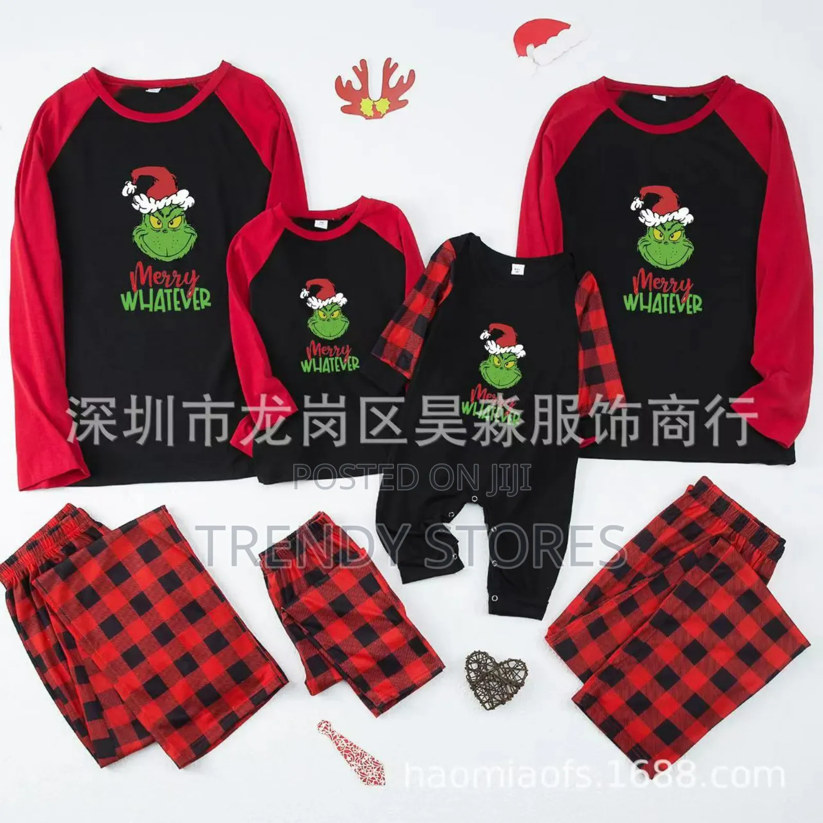 Grinch Themed Christmas Pajamas