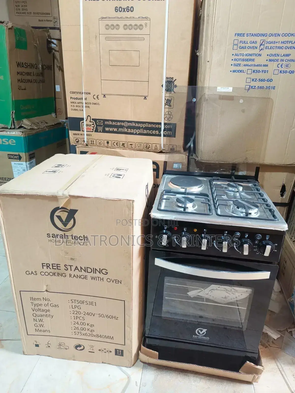 Eurochef Cooker (50by55) With Electric Oven