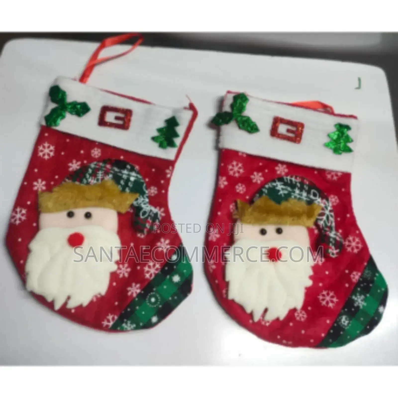 Colourful Woven Christmas Socks
