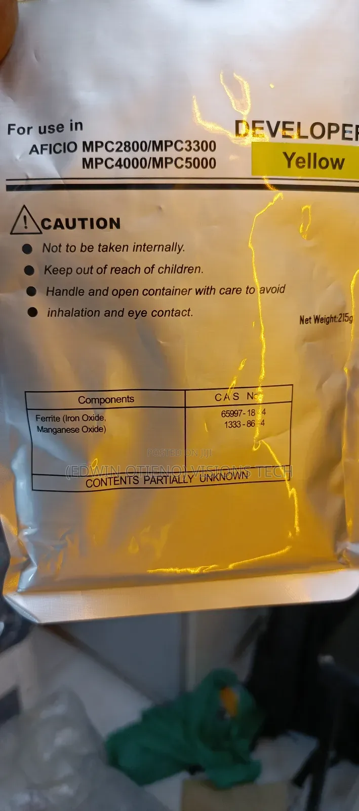 Yellow Developer for Mpc2800/300/401/307