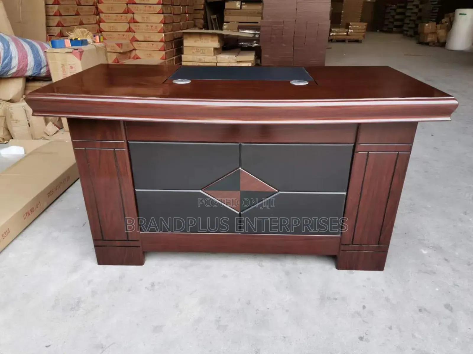 1.4m Mahogany Executive Desk