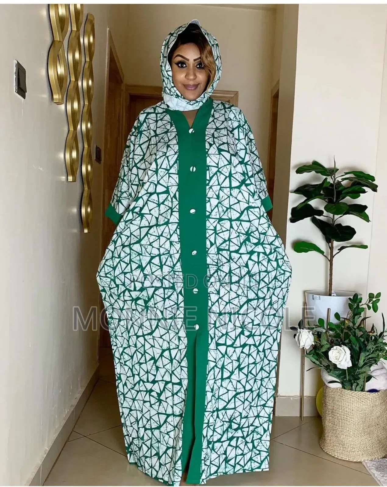 Green Classy Kaftan