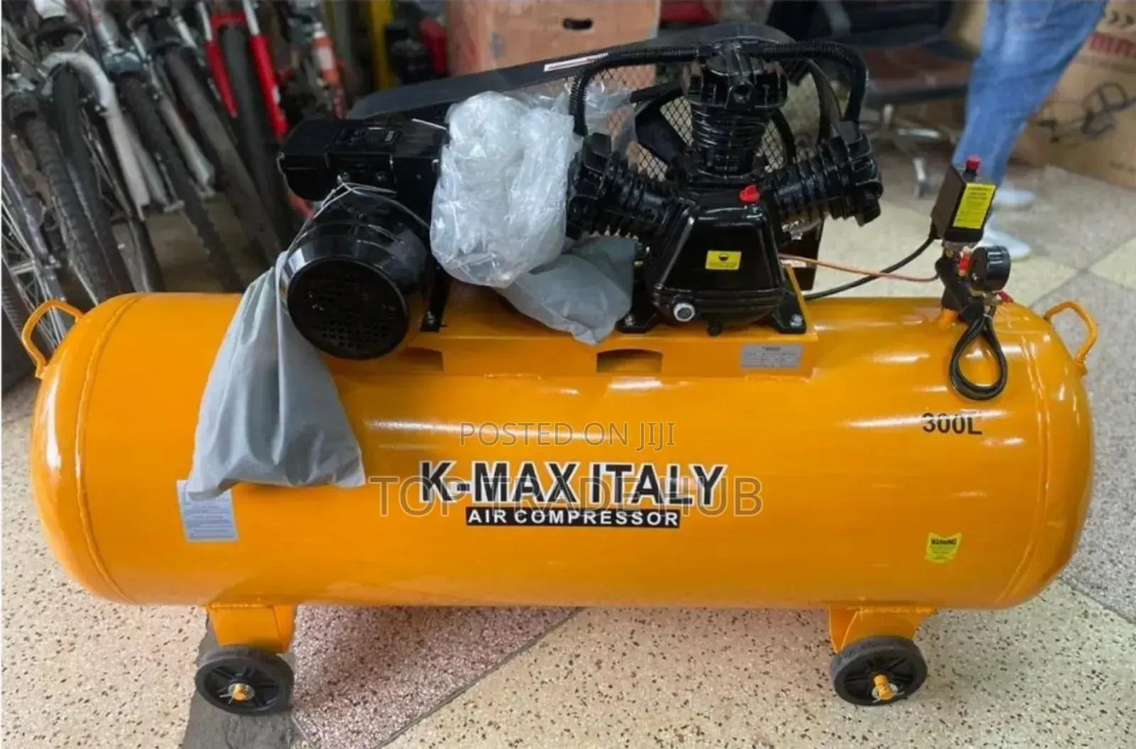 K-Max Italy 300L Air Compressor 4HP 8 Bar 116PSI