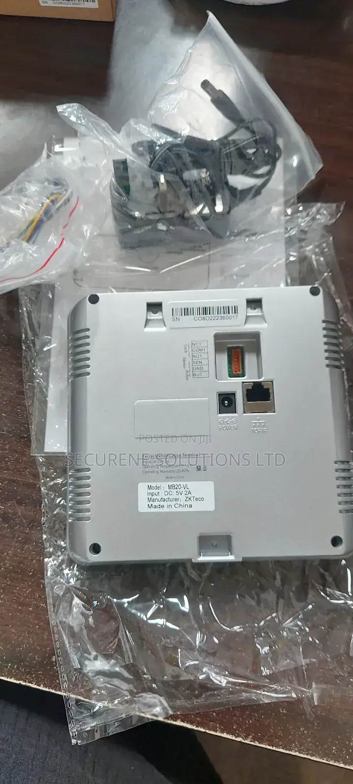 Zkteco Mb20-Vl Time Attendance and Access Control Terminal