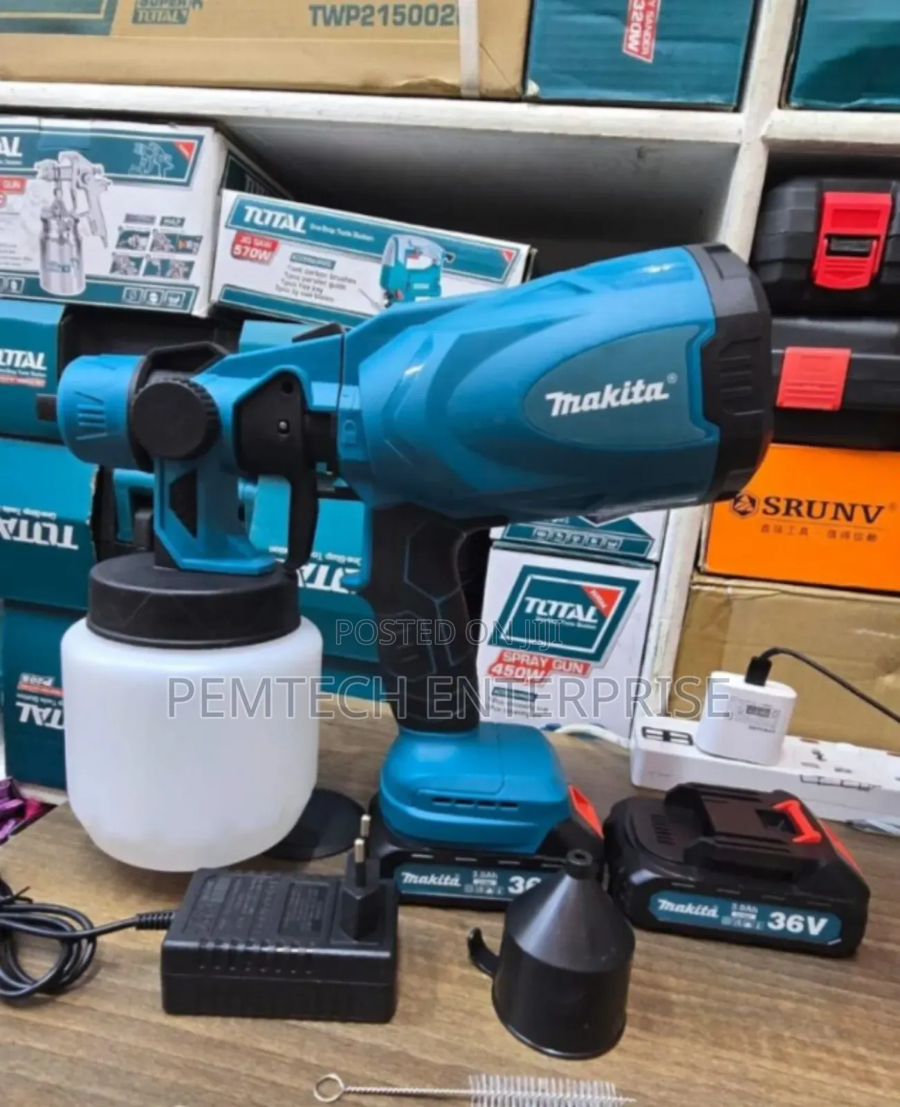 Makita Cordless Paint Sprayer With 2 Lithium-Ion Batteries
