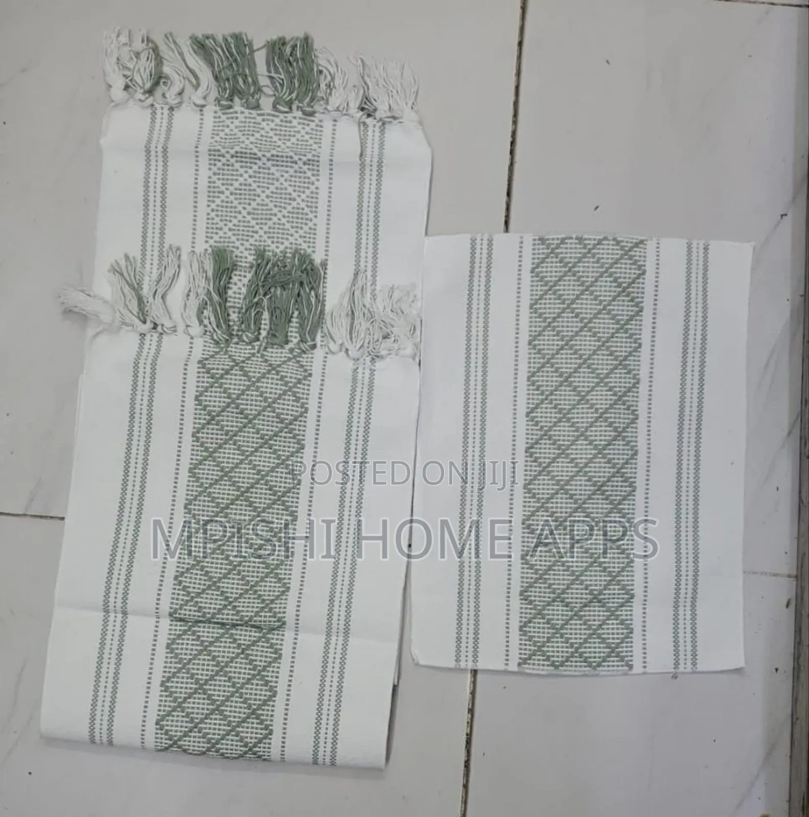Braided Woven Table Runner With 6pcs Mats