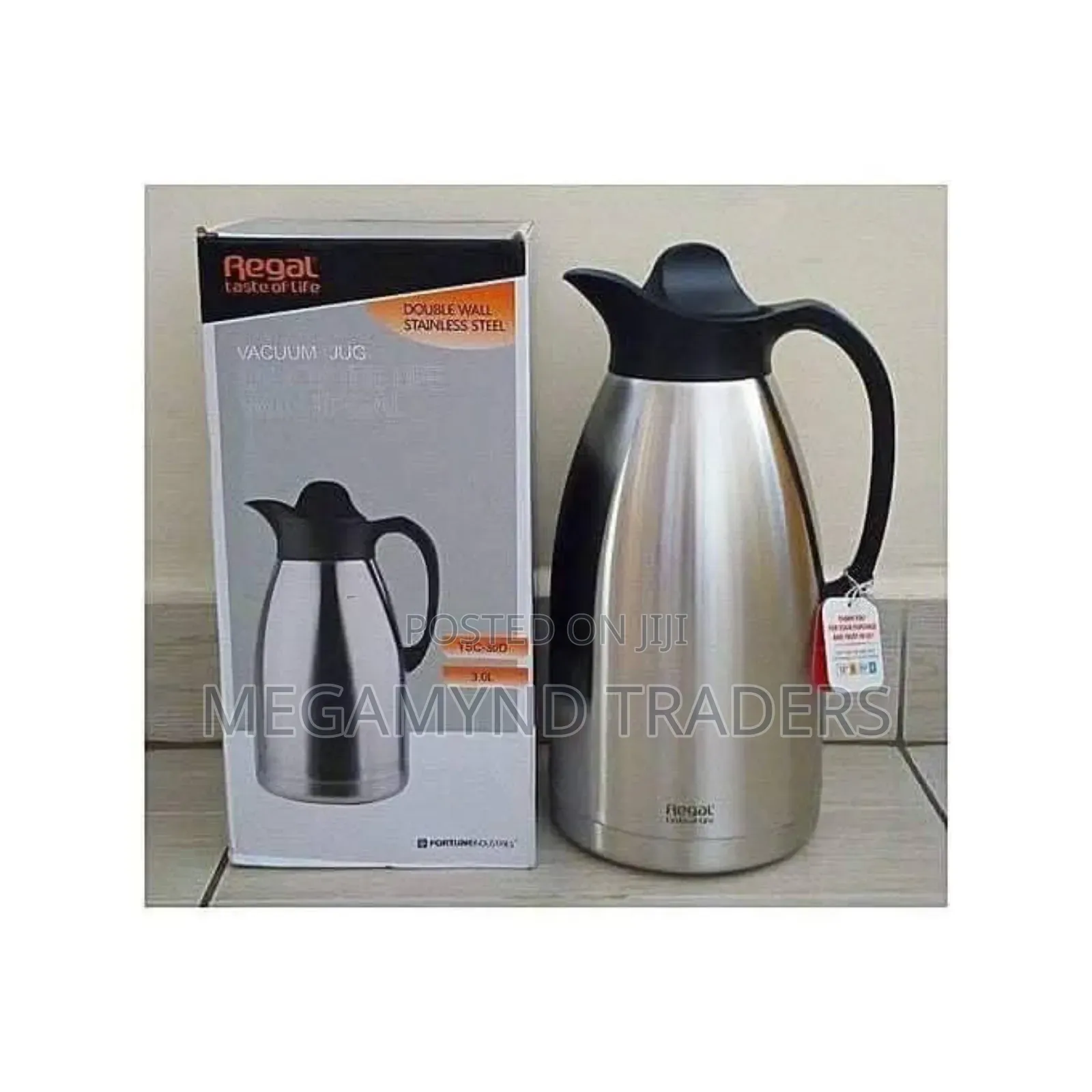 Regal 2L Stainless Steel Flask/Tea Coffee Flask Unbreakable