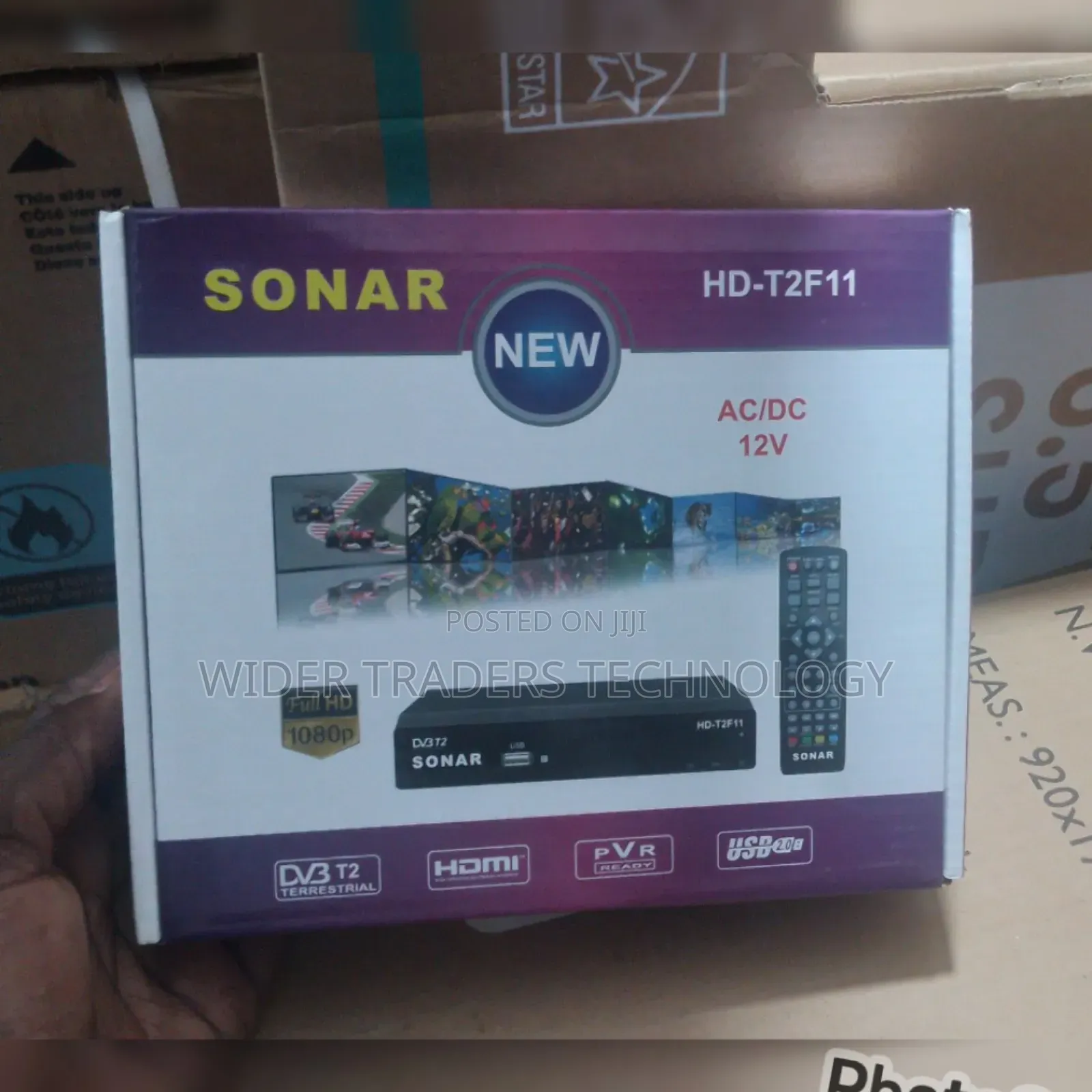 Sonar Hd-T2f11 Free to Air Decoder - Black