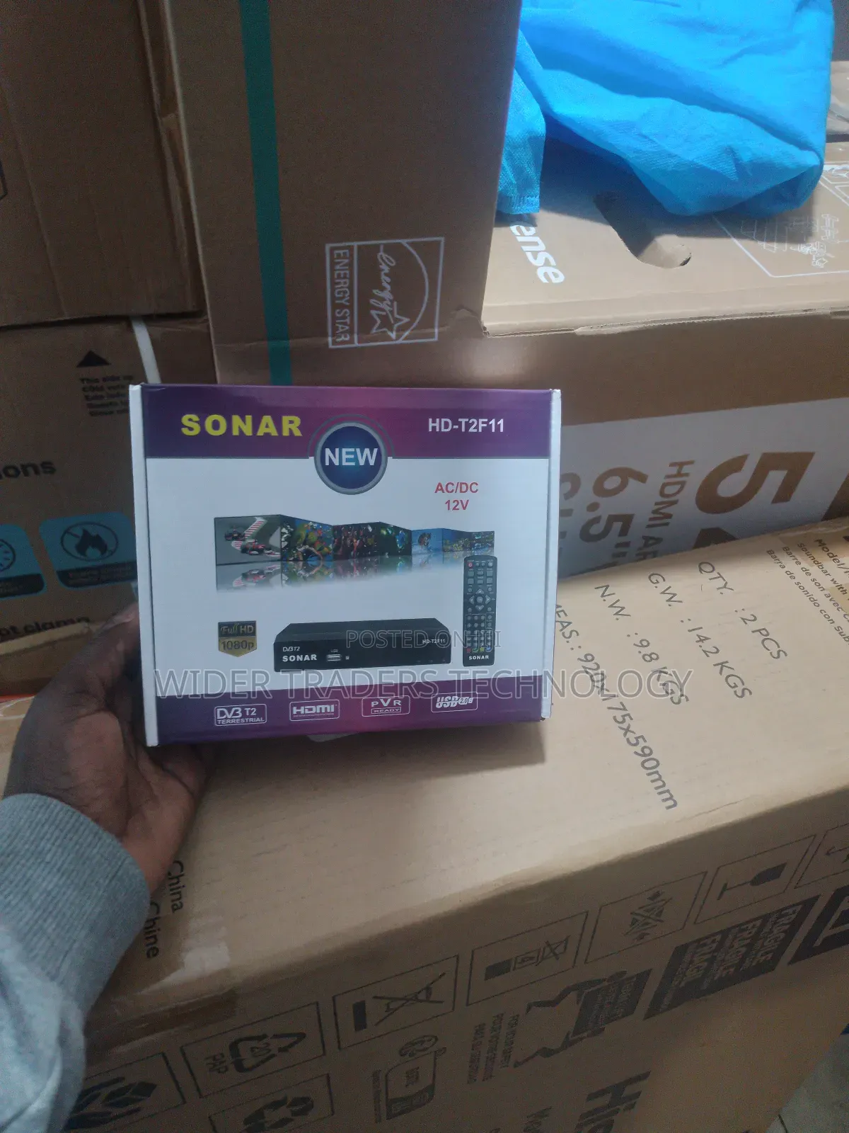 Sonar Hd-T2f11 Free to Air Decoder - Black