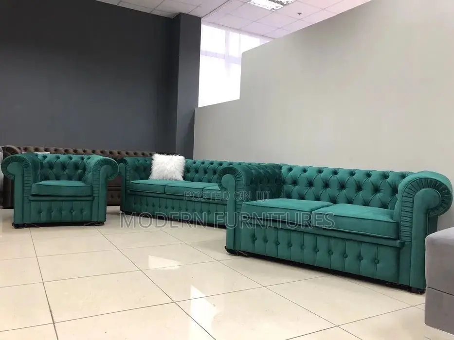 6 Seater Chesterfield Sofa