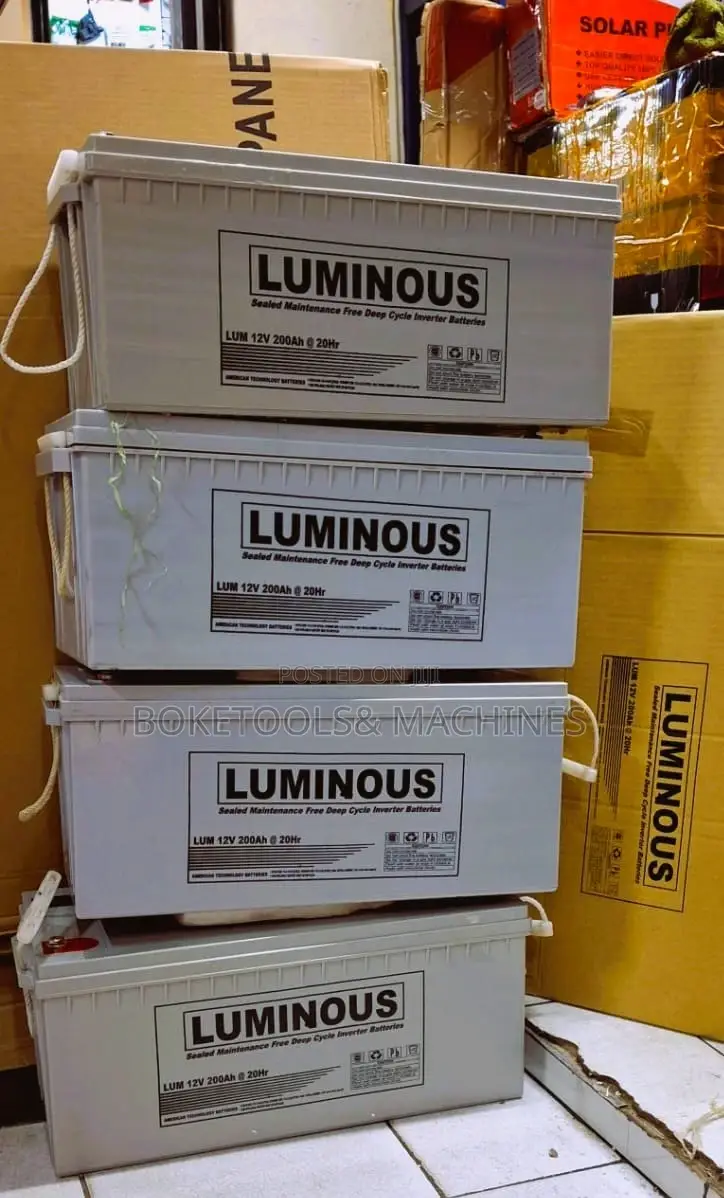Luminous Solar Gel Deep Cycle Battery 12v 200ah