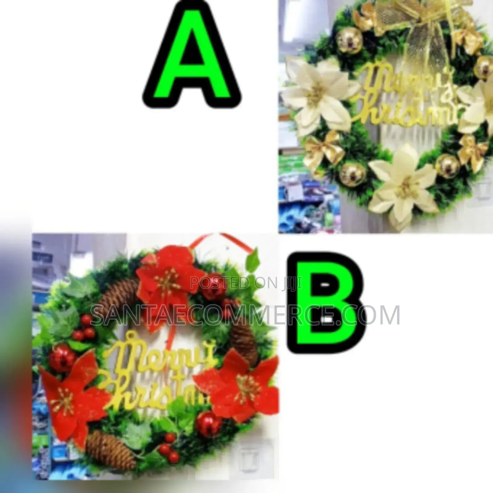Xmas Festive Christmas Door Wreath