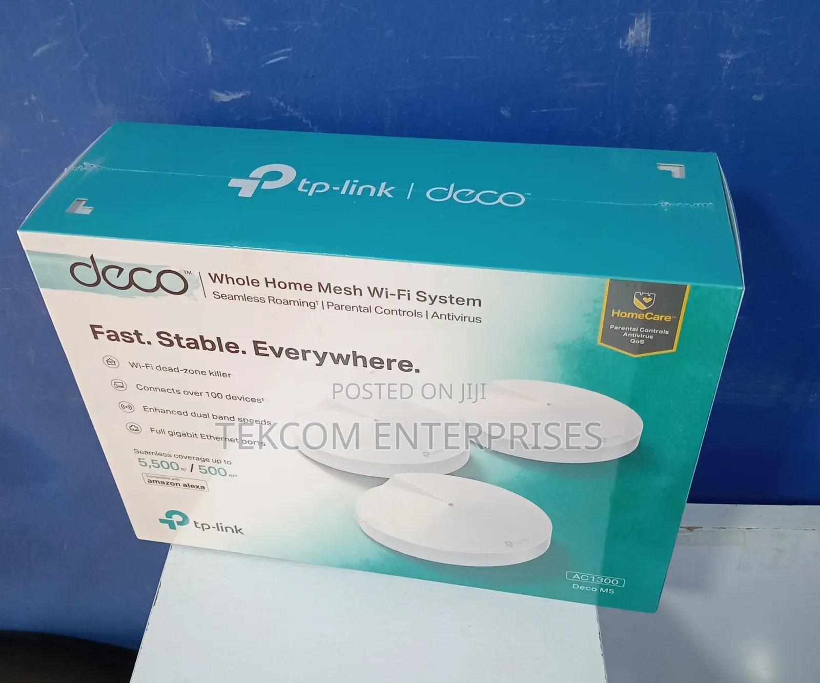 Tp-Link Deco M5 Ac1300 Mesh Wi-Fi System(3 Pack)Tl-Deco M5-3