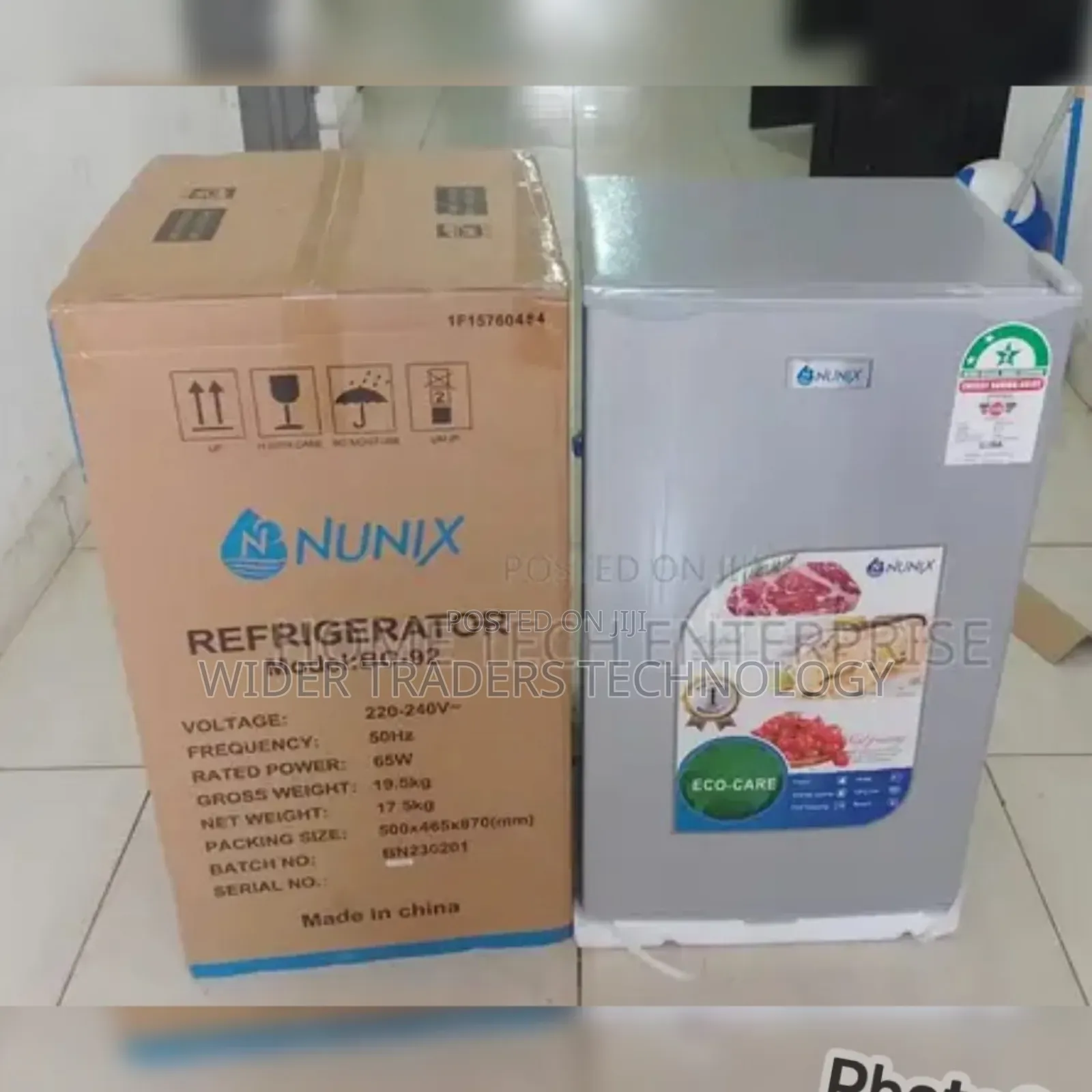 Nunix 92l Single Door Fridge Energy Efficient Bc-92