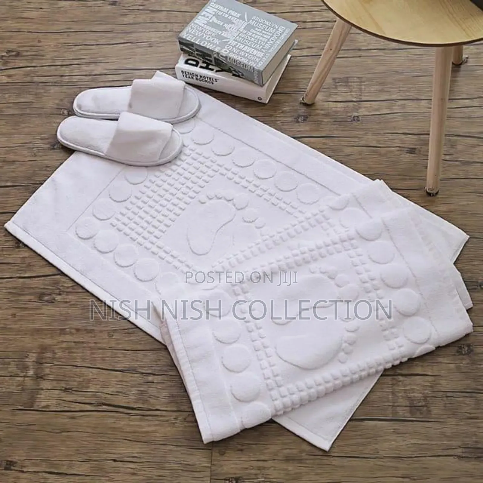 Quality 100% Cotton Floor Towel Bathroom Mat White