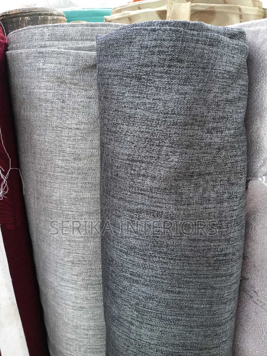 Grey Curtains Fabrics