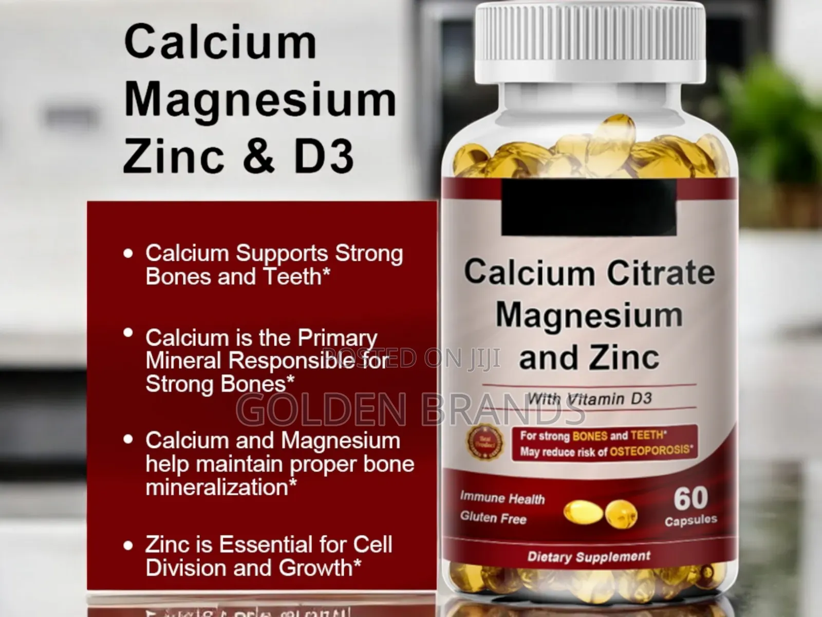 Calcium, Magnesium, Zinc, -Vitamin D3