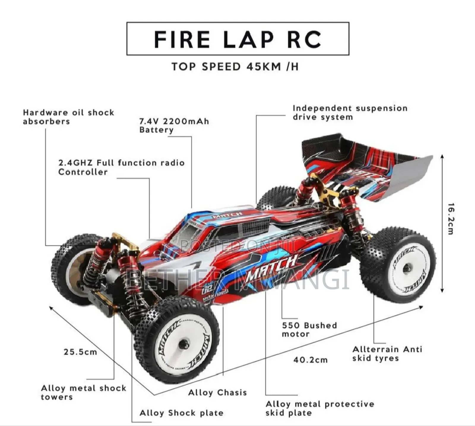 4×4 Fire Lap RC in Kenya