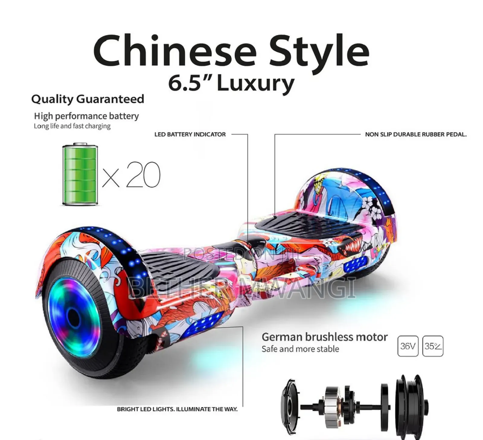 6.5 Inches Luxury Hoverboards in Kenya