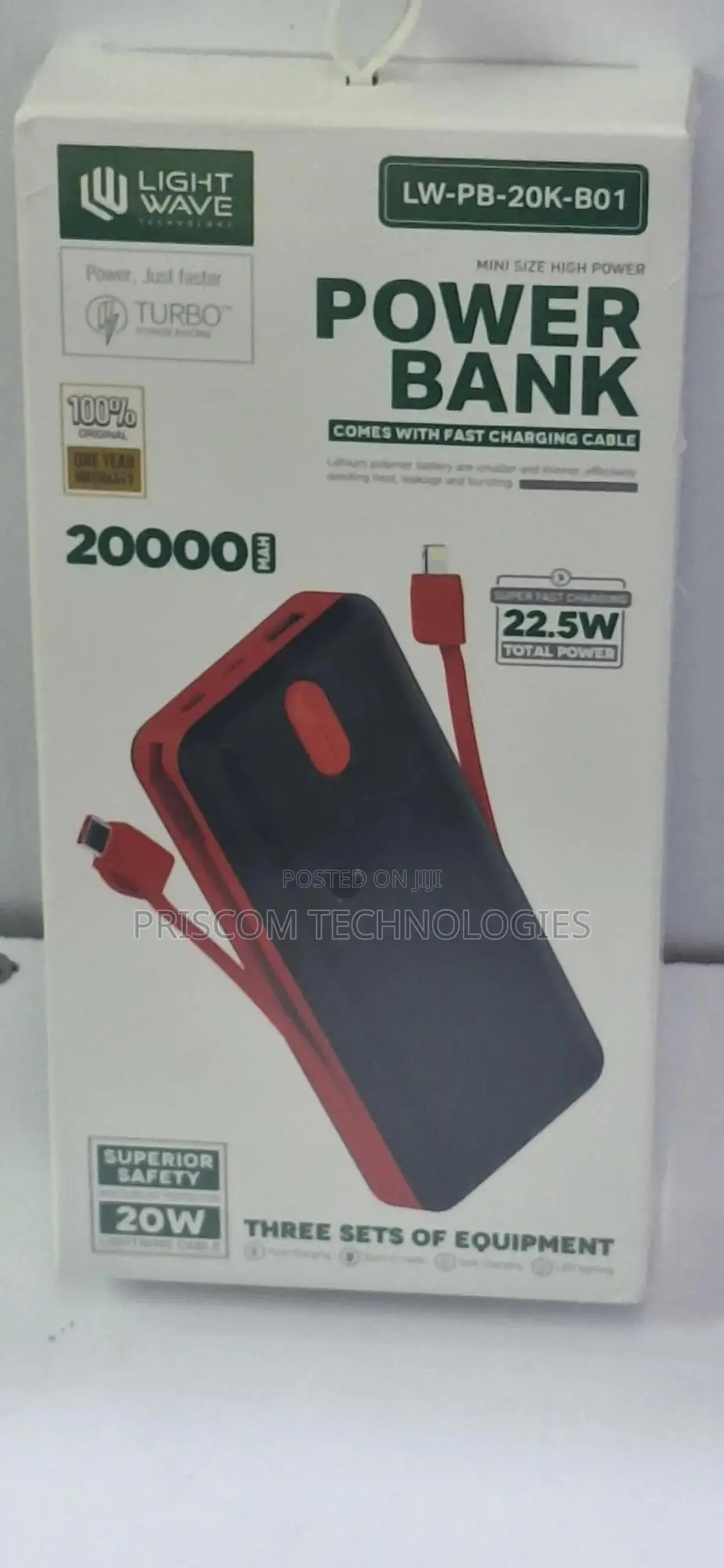 Lightwave Power Bank Super Fast Charging