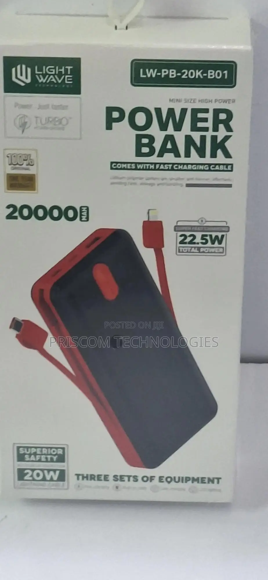 Lightwave Power Bank Super Fast Charging
