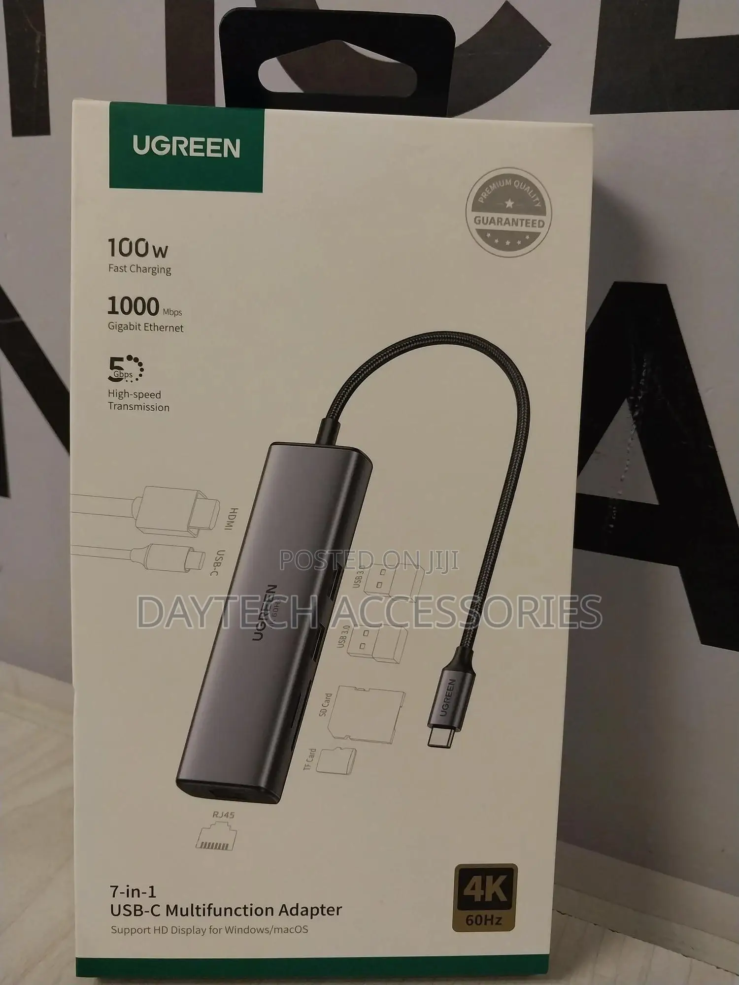 Ugreen 7-in-1 Usb C Hub 60hz Hdmi With Gigabit Ethernet