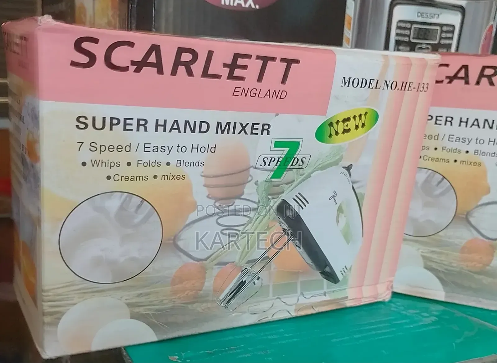 Scarlett Hand Mixer 7 Speed 180W