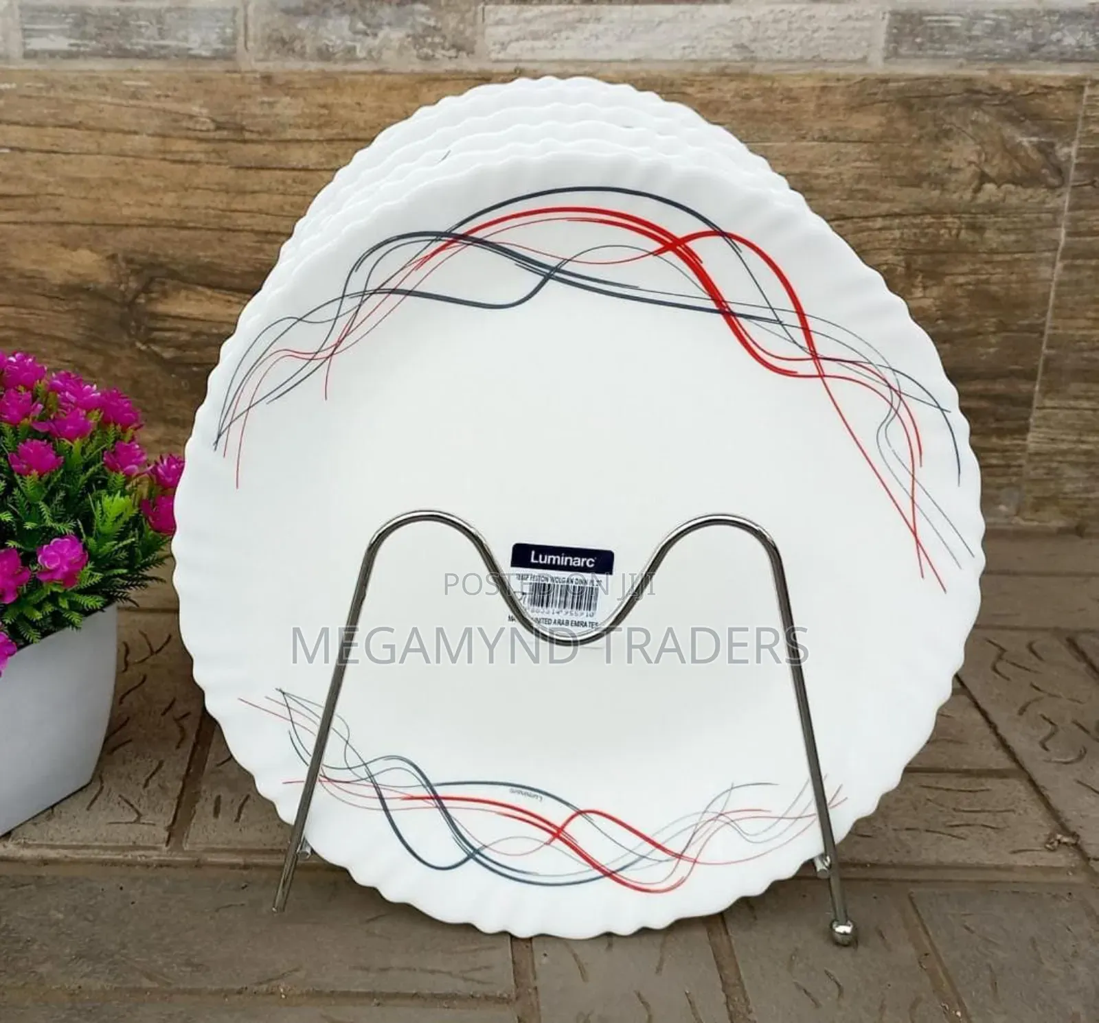 6pc Luminarc Dinner Plates Size 27cm