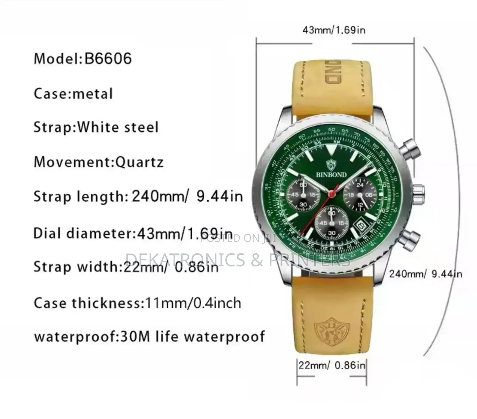 Binbond Chronograph Watch
