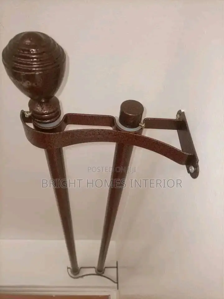 2m Double Powder Caoted Jua Kali Curtain Rods