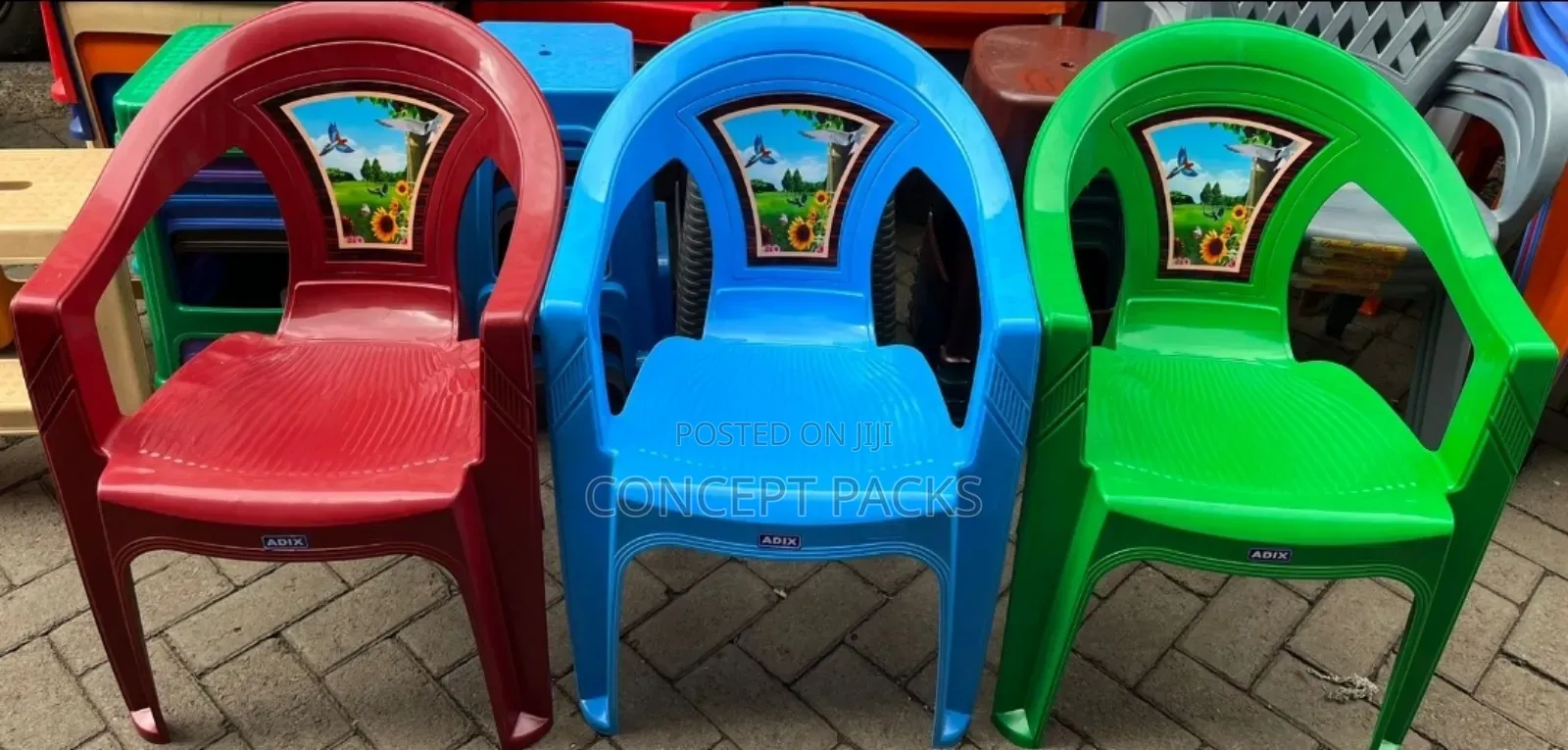 Adix Armchair. Flower Back