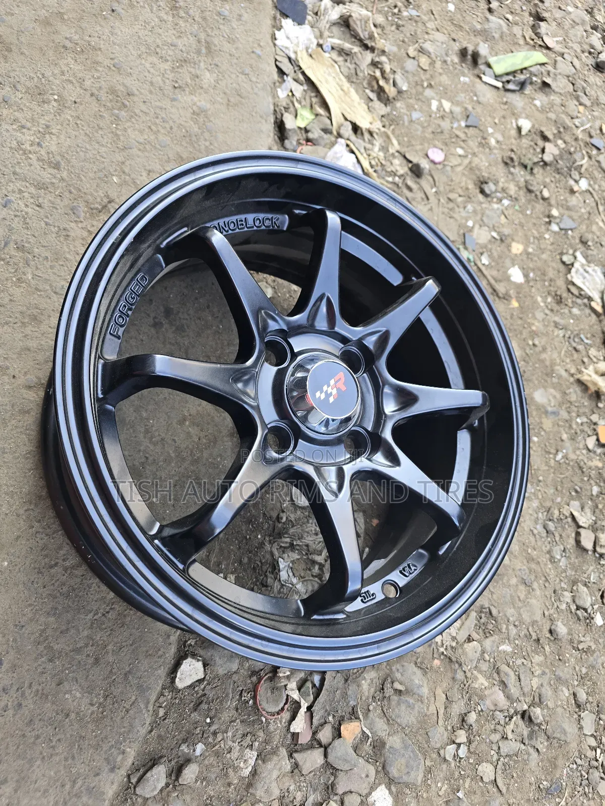 Black Forged Monoblock 14 Inch Rims Set