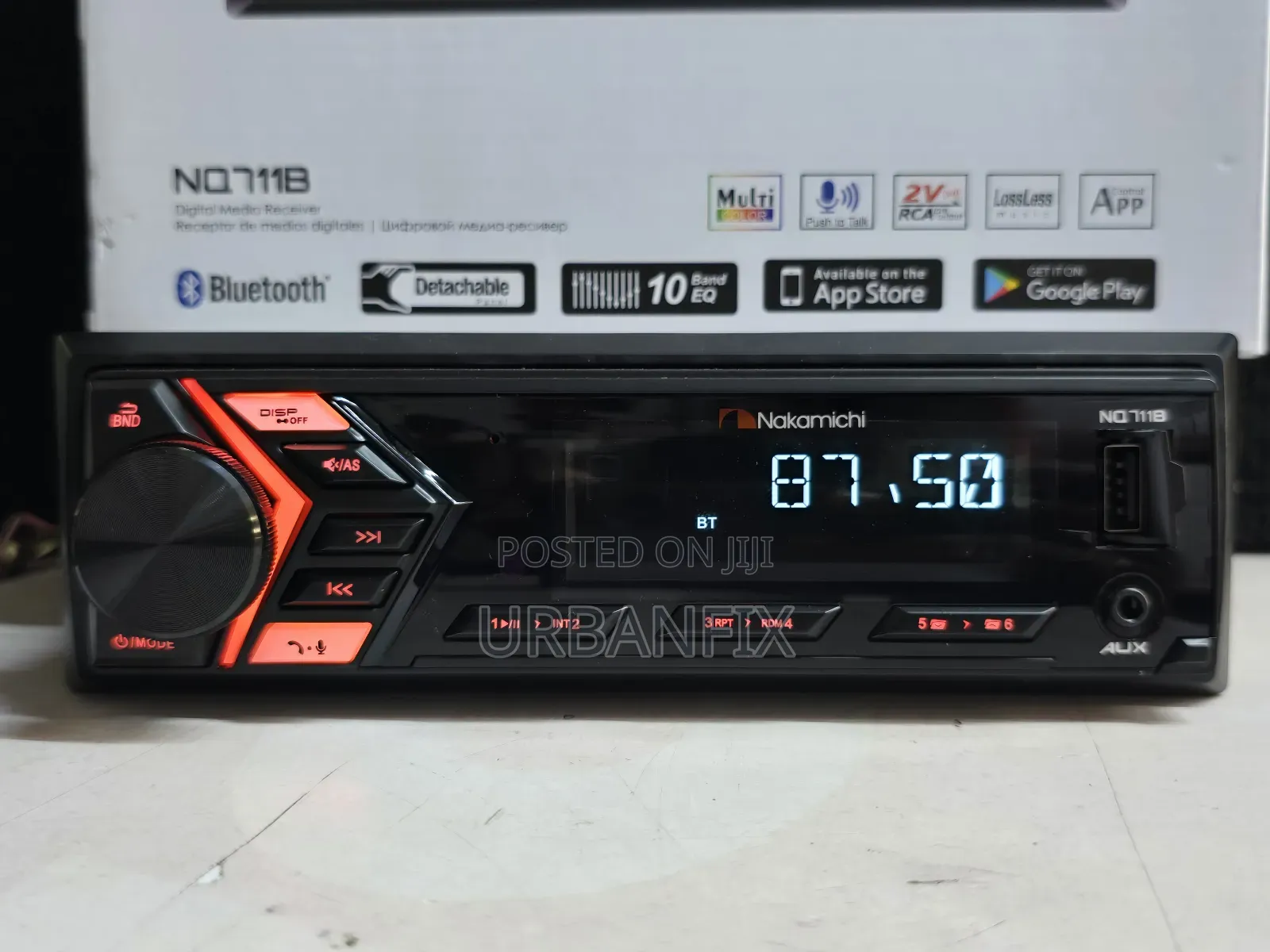 Nakamichi Bluetooth Car Radio With FM, Usb, AUX