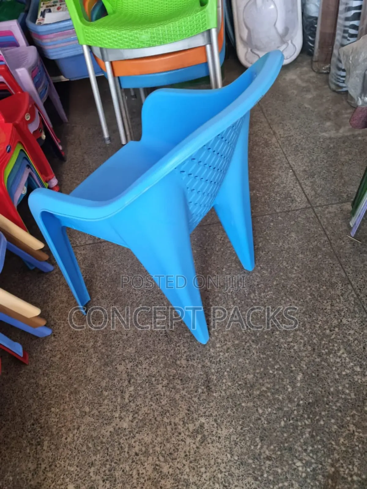 Light Blue Arm Chair.