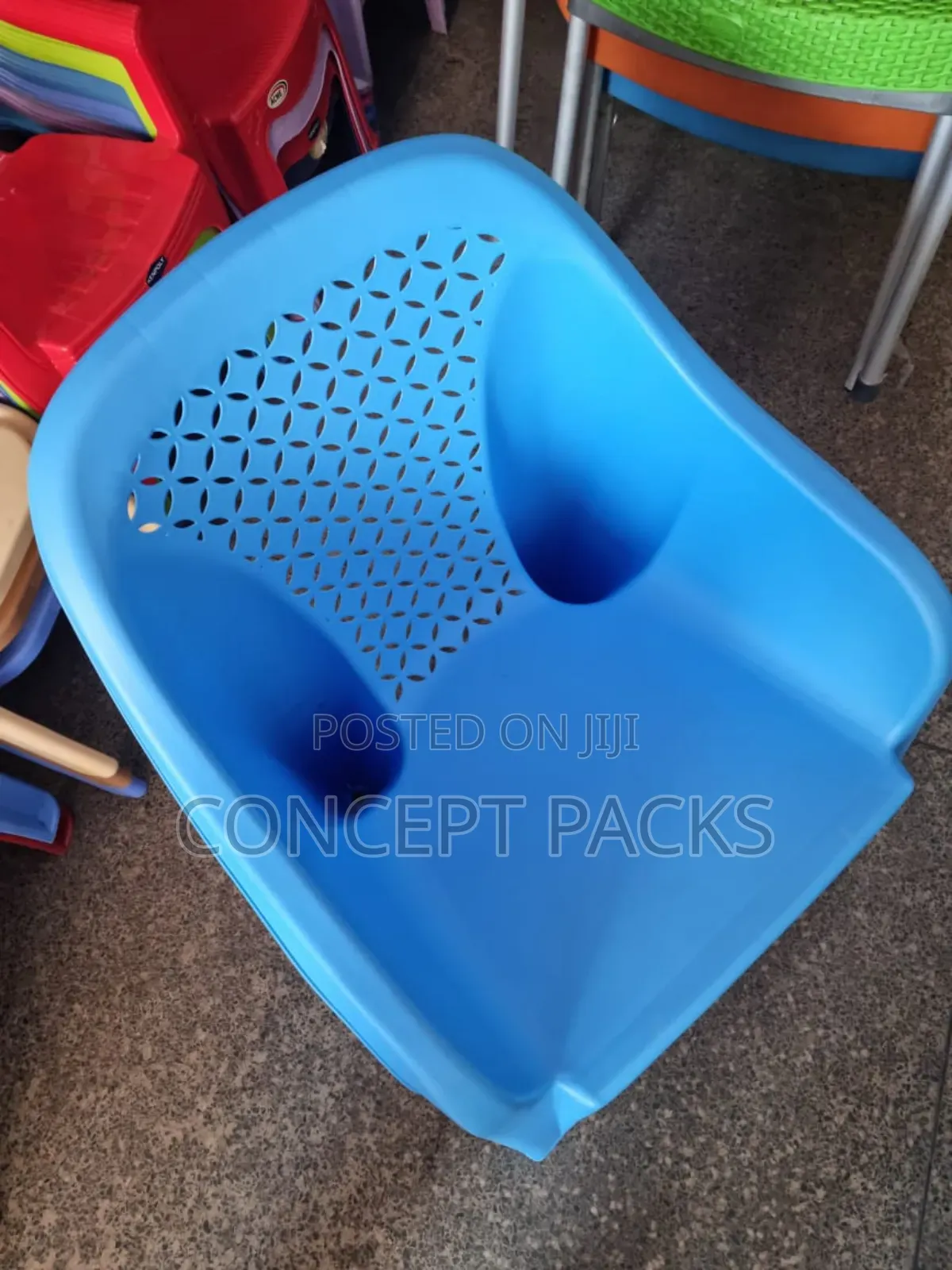 Light Blue Arm Chair.
