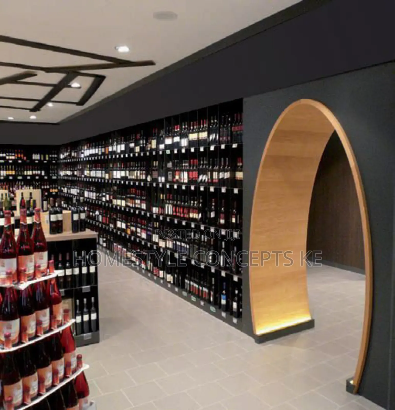 Wines and Liquors Store Spirits Shop Interior Design.