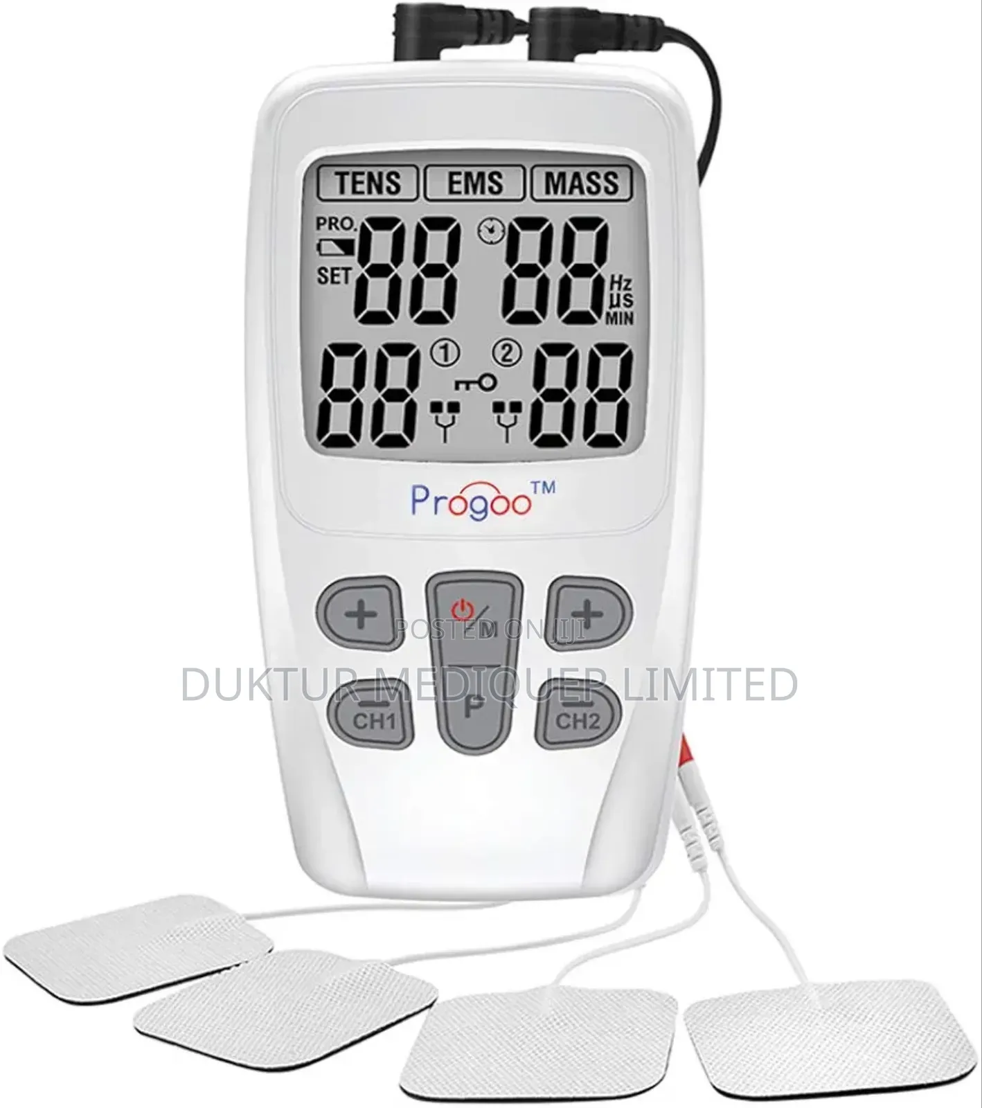3 Channel Electronic Muscle Stimulator/Tens Machine