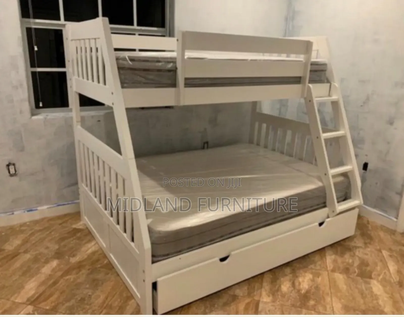 White Hardwood Double Decker