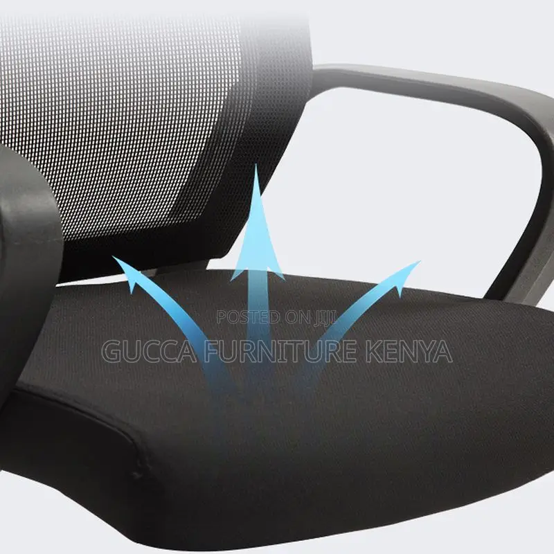 Office Chairs:Ergonomic Cantilever Task Chair With Mesh Seat