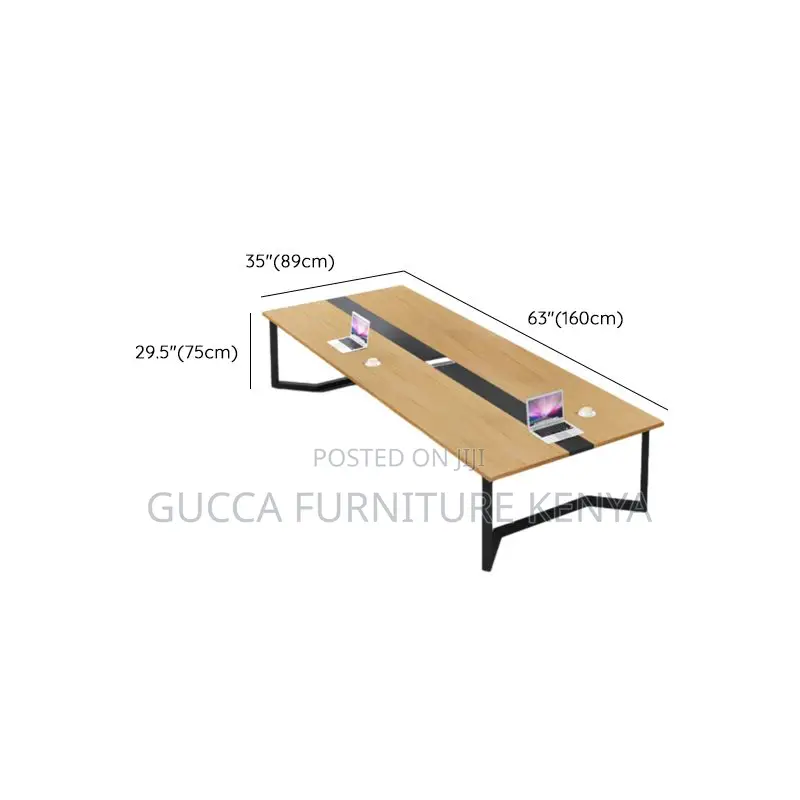Office Tables:240cm Natural Wooden Executive Boardroom Table
