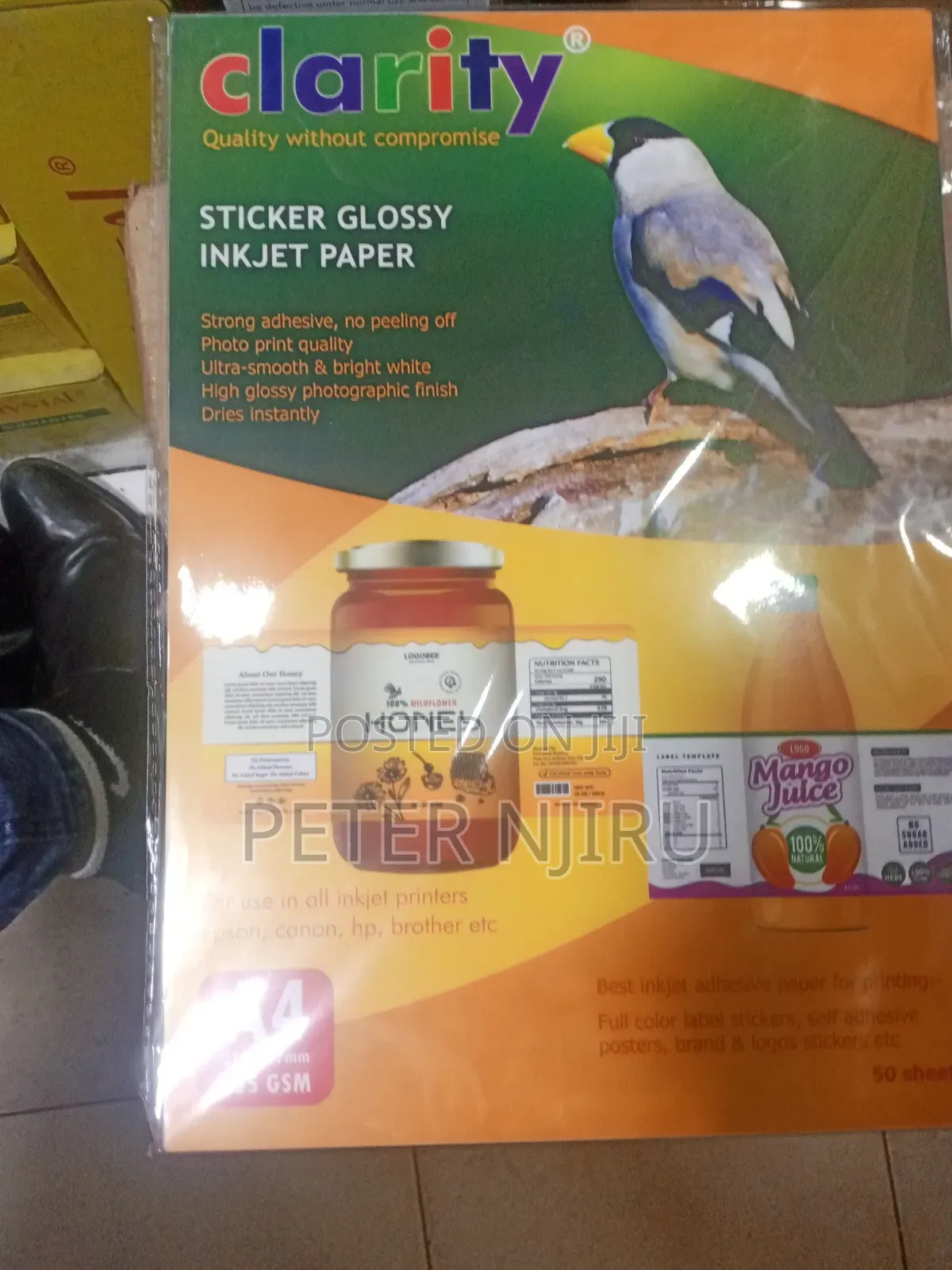 Sticker Glossy Inkjet Paper