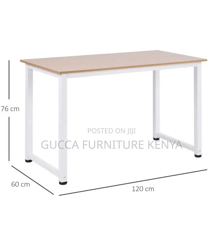 Clerical Desking:Home Office Study Desk With Metal Frame